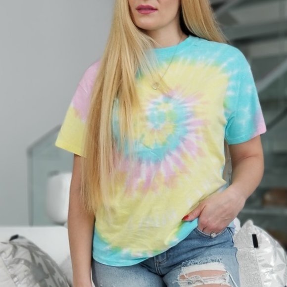 Sweet as Cotton Candy Tie Dye T-Shirt - Picture 1 of 5